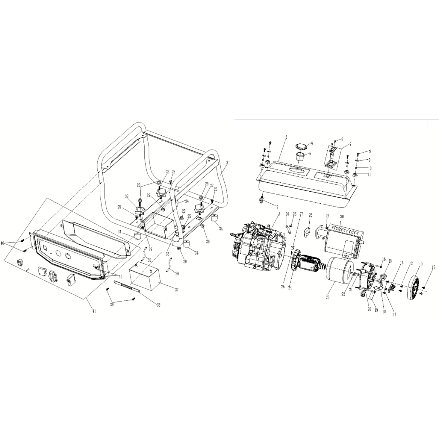 Генератор бензиновый GS-4500Е